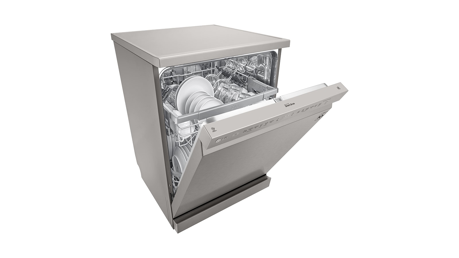 LG 14 Place QuadWash® Dishwasher in Platinum Steel Finish, XD4B14PS
